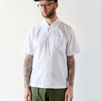 Universal Works Open Collar Shirt, White