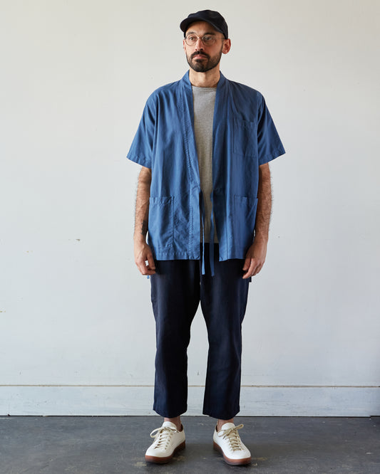 Universal Works S/S Kyoto Shirt, Blue