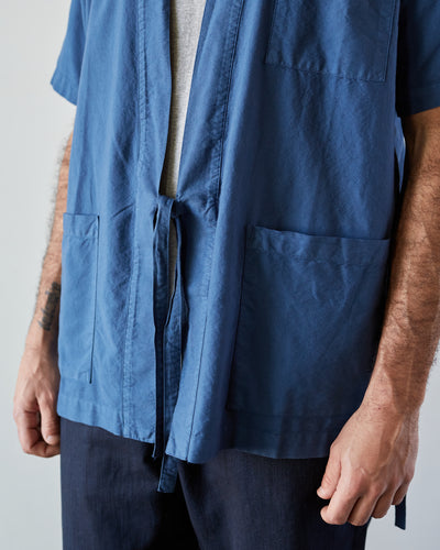 Universal Works S/S Kyoto Shirt, Blue