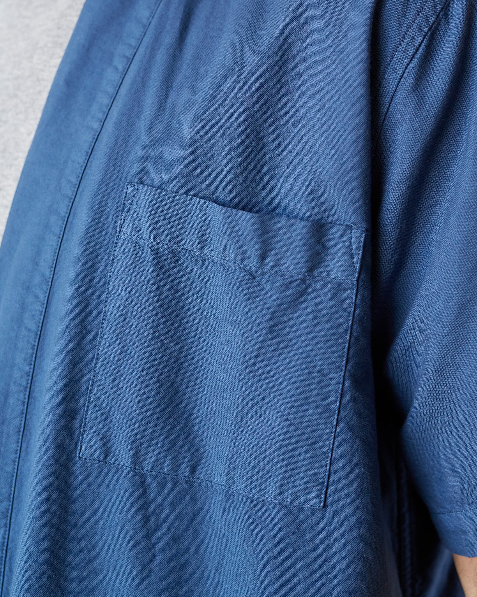Universal Works S/S Kyoto Shirt, Blue