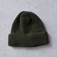 Universal Works Short Watch Cap, Forest Green