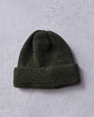 Universal Works Short Watch Cap, Forest Green