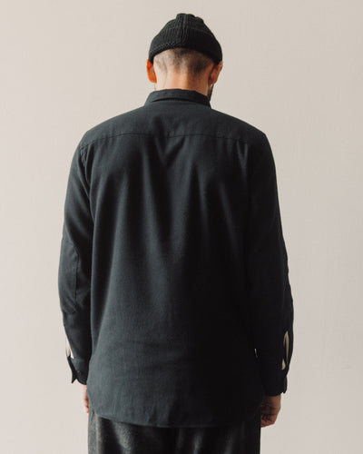 Universal Works Worker Shirt, Black