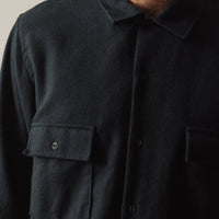 Universal Works Worker Shirt, Black