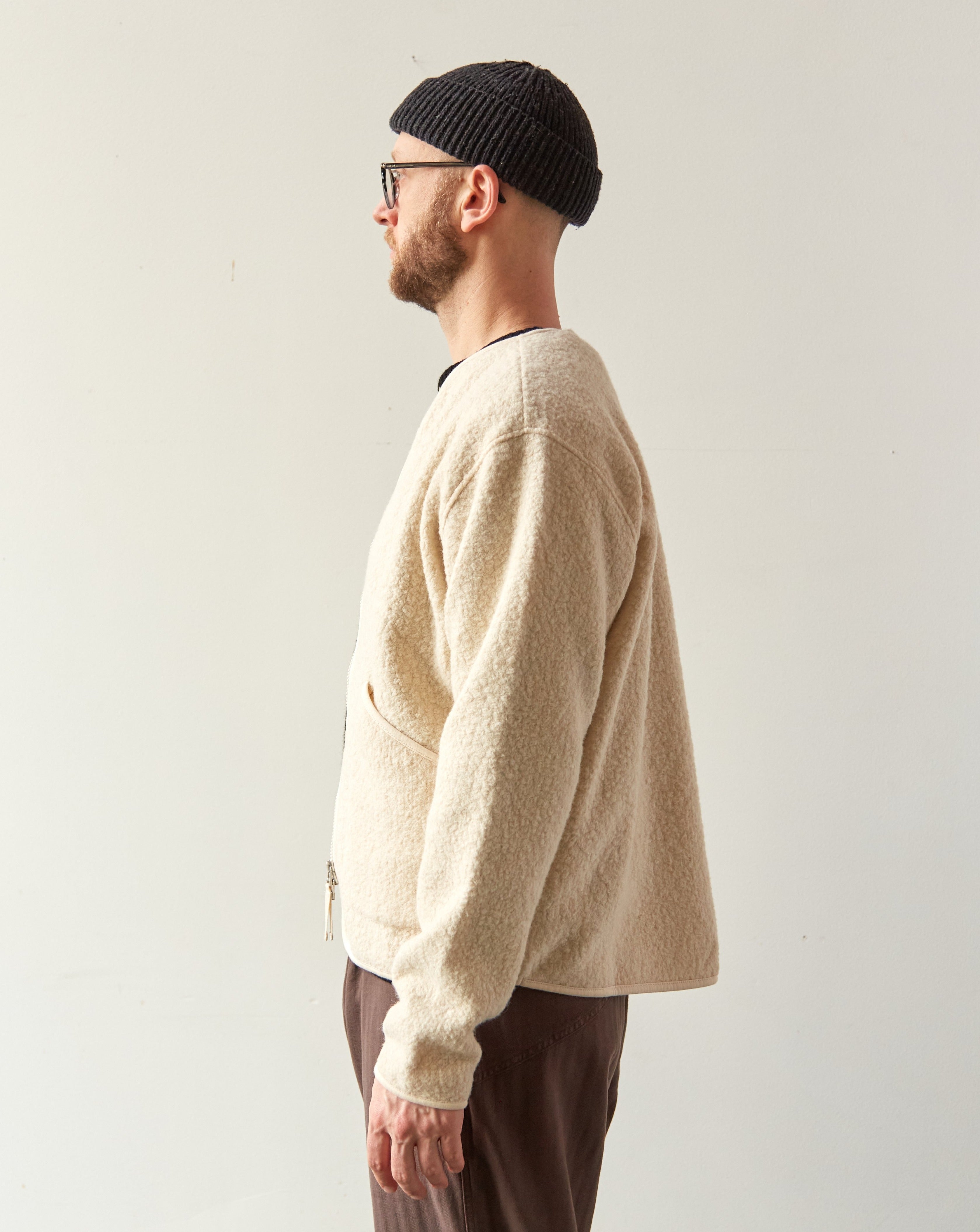 Universal Works Zip Liner Jacket, Ecru – Glasswing