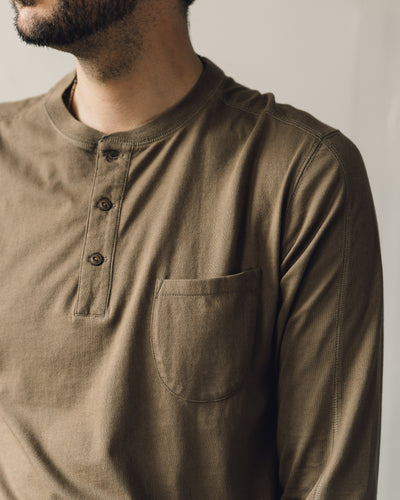 Universal Works LS Eaton Shirt, Taupe