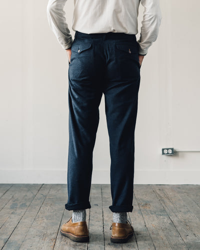 Universal Works Wool Aston Pant, Navy