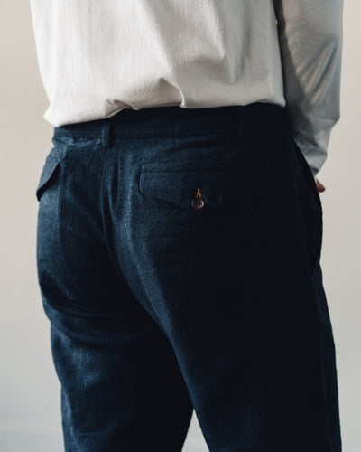 Universal Works Wool Aston Pant, Navy