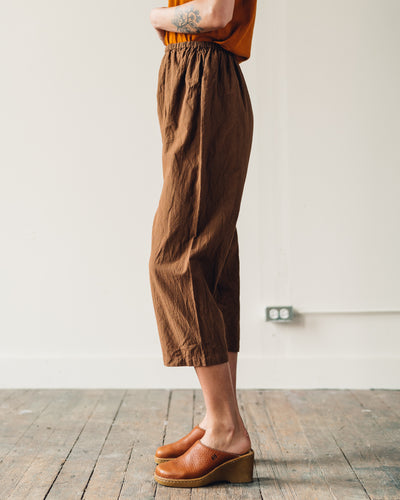 Uzi Drop-Crotch Pants, Brown