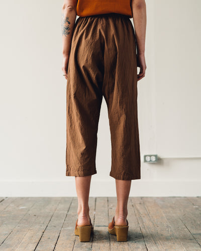 Uzi Drop-Crotch Pants, Brown