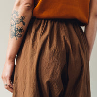 Uzi Drop-Crotch Pants, Brown