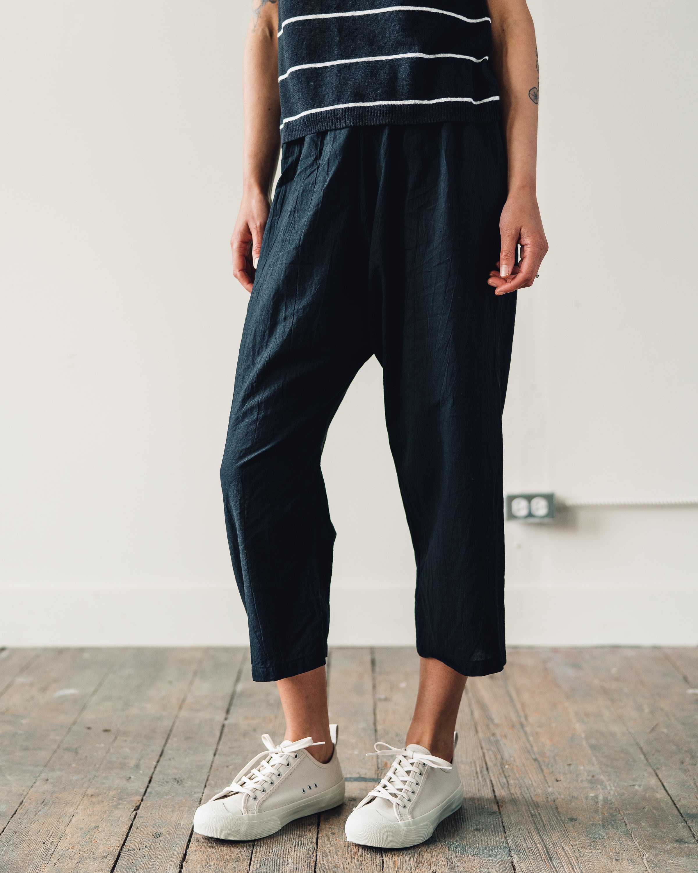 Uzi Drop-Crotch Pants, Black – Glasswing