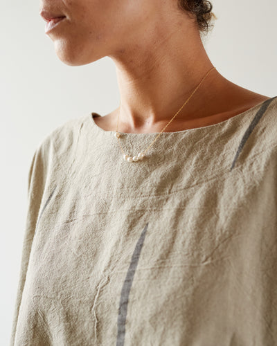 Uzi Cube Top, Oatmeal Scratch