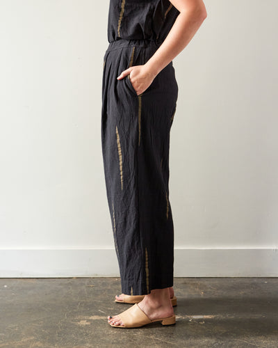 Uzi Pleat Pants, Black Scratch