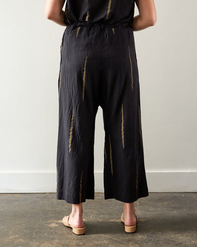 Uzi Pleat Pants, Black Scratch