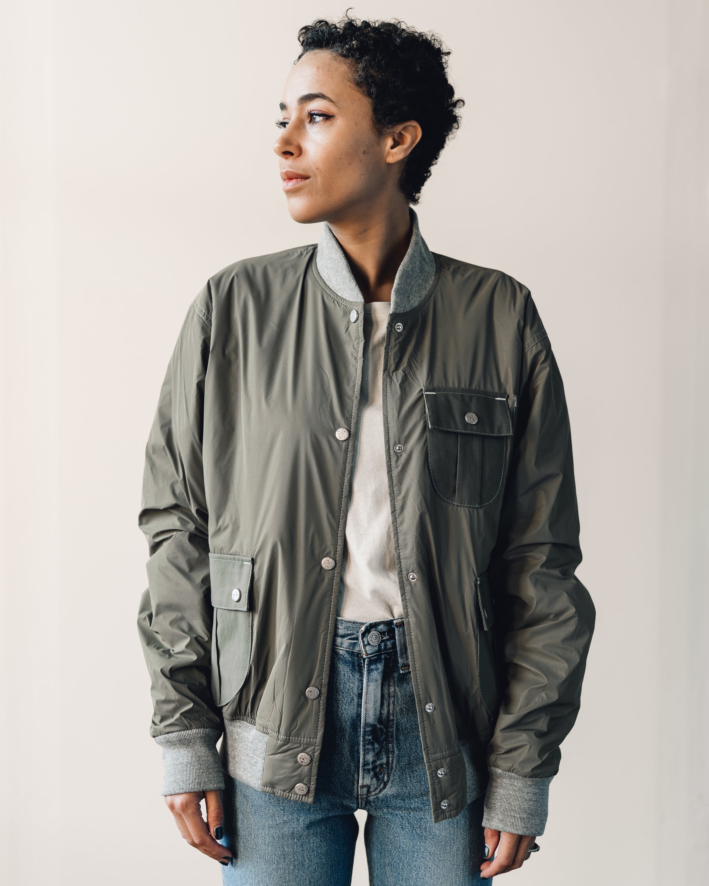W'menswear Space Flight Jacket, Beige – Glasswing