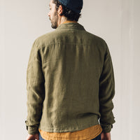 You Must Create Bowie Zip Shirt, Olive