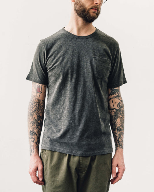 YMC Wild Ones Pocket Tee, Dark Olive