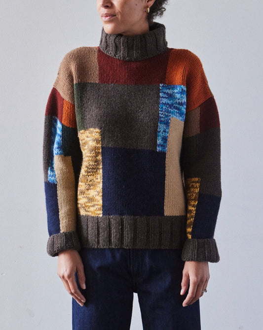 YMC Bluto Chunky Knit Jumper, Multi