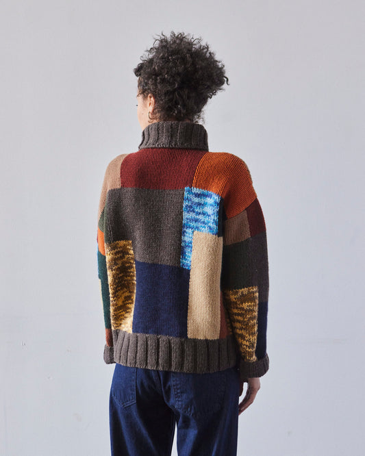 YMC Bluto Chunky Knit Jumper, Multi