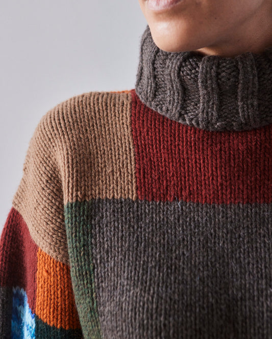 YMC Bluto Chunky Knit Jumper, Multi