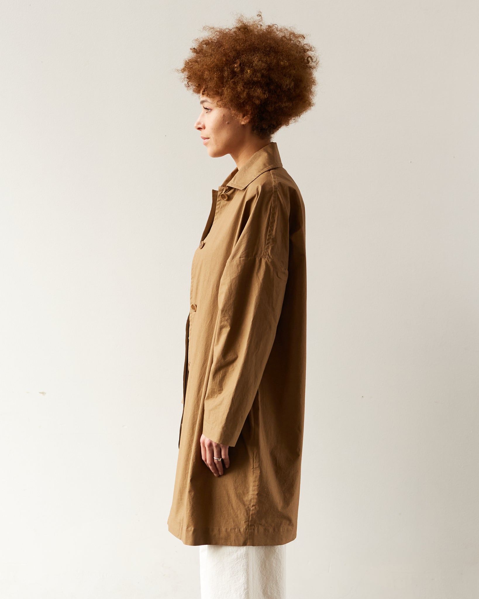 YMC Cocoon Coat, Brown | Glasswing