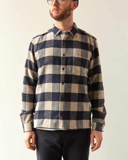 YMC Dean Shirt, Navy Check