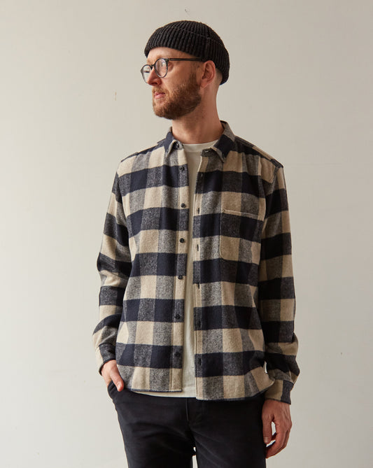 YMC Dean Shirt, Navy Check