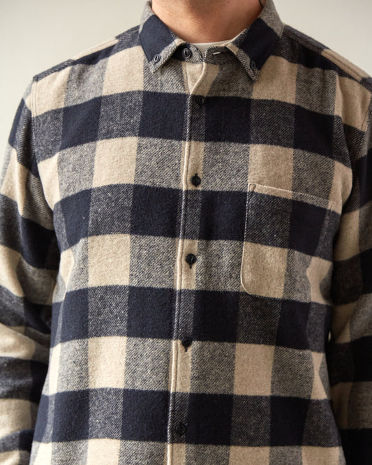 YMC Dean Shirt, Navy Check