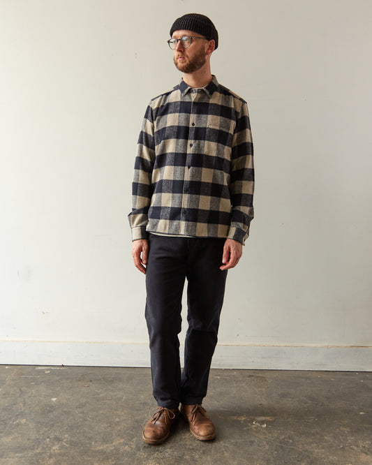 YMC Dean Shirt, Navy Check