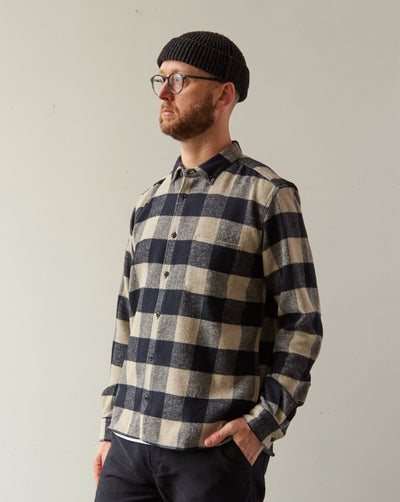 YMC Dean Shirt, Navy Check