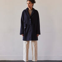 YMC Eno Wool Coat, Navy