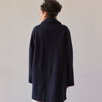 YMC Eno Wool Coat, Navy
