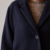 YMC Eno Wool Coat, Navy