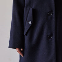 YMC Eno Wool Coat, Navy