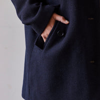 YMC Eno Wool Coat, Navy