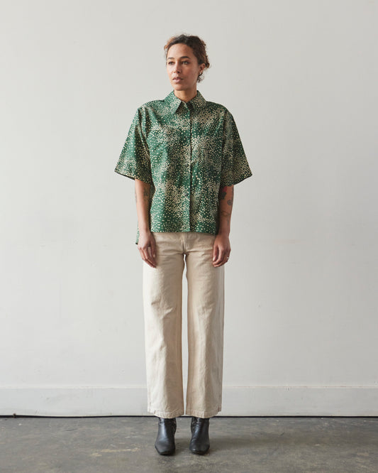 YMC Eva Shirt, Multi Green