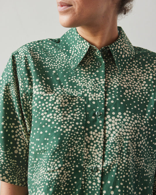 YMC Eva Shirt, Multi Green