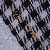 YMC Gingham Sock, Black