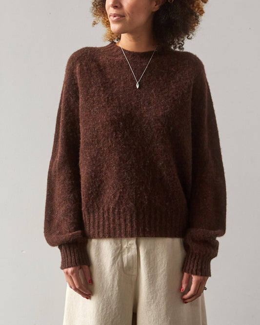 YMC Jets Crew Sweater, Brown