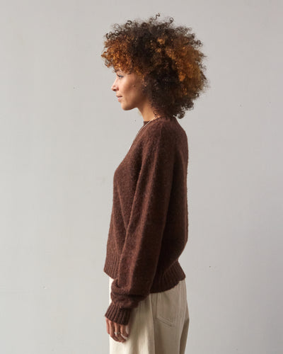 YMC Jets Crew Sweater, Brown