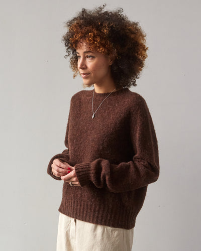 YMC Jets Crew Sweater, Brown