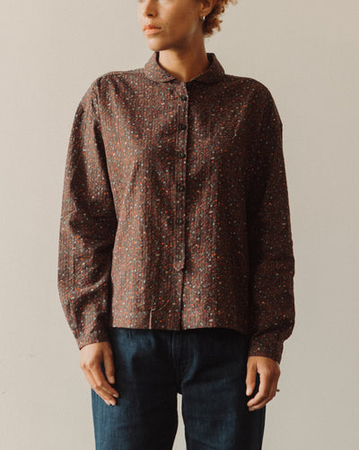 YMC Marianne Shirt, Multi Brown