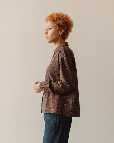 YMC Marianne Shirt, Multi Brown