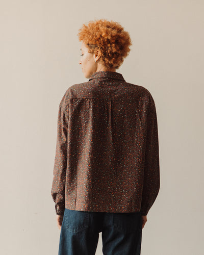 YMC Marianne Shirt, Multi Brown