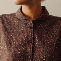 YMC Marianne Shirt, Multi Brown