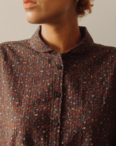 YMC Marianne Shirt, Multi Brown