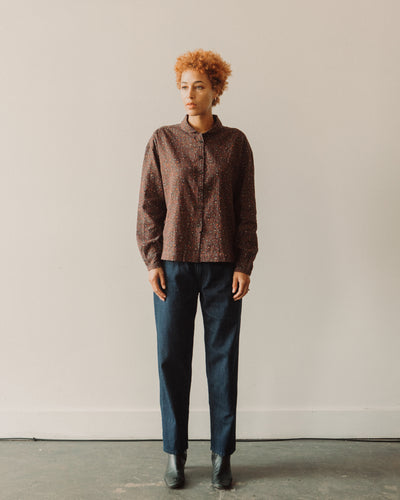 YMC Marianne Shirt, Multi Brown