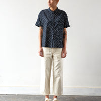 YMC Marianne Short Sleeve Shirt, Navy