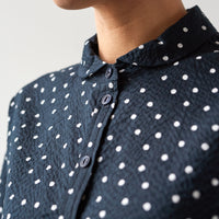 YMC Marianne Short Sleeve Shirt, Navy